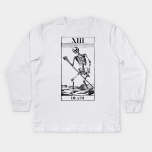 Death Tarot Card T Shirt Kids Long Sleeve T-Shirt